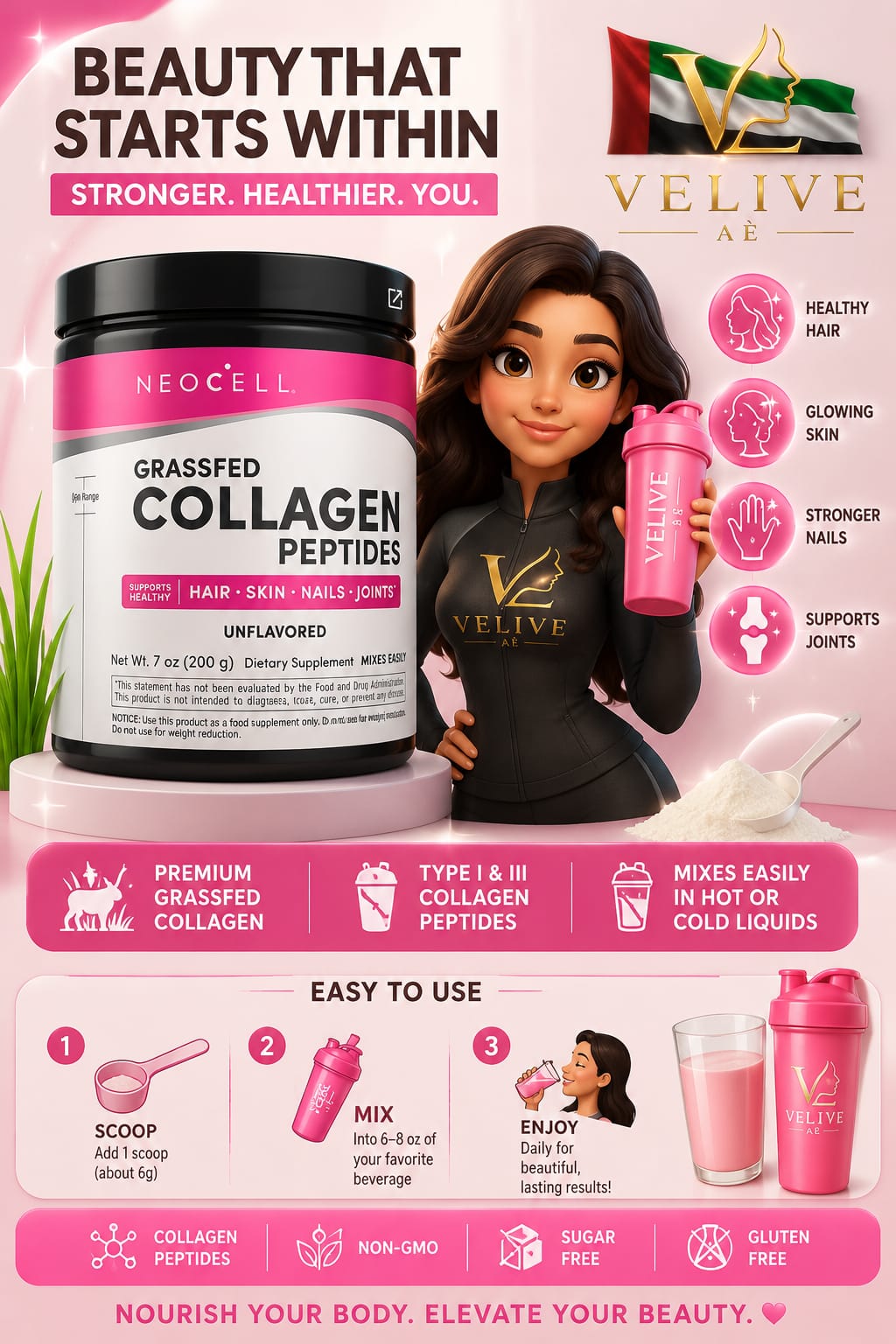 NeoCell Collagen Peptides 200g (Unflavored)