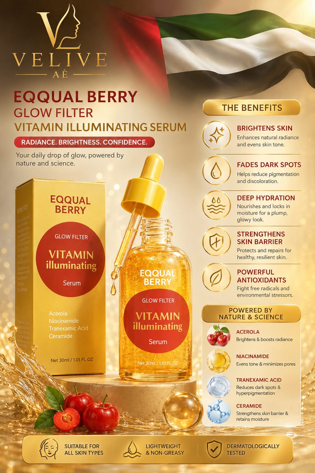 EQQUALBERRY VITAMIN ILLUMINATING SERUM