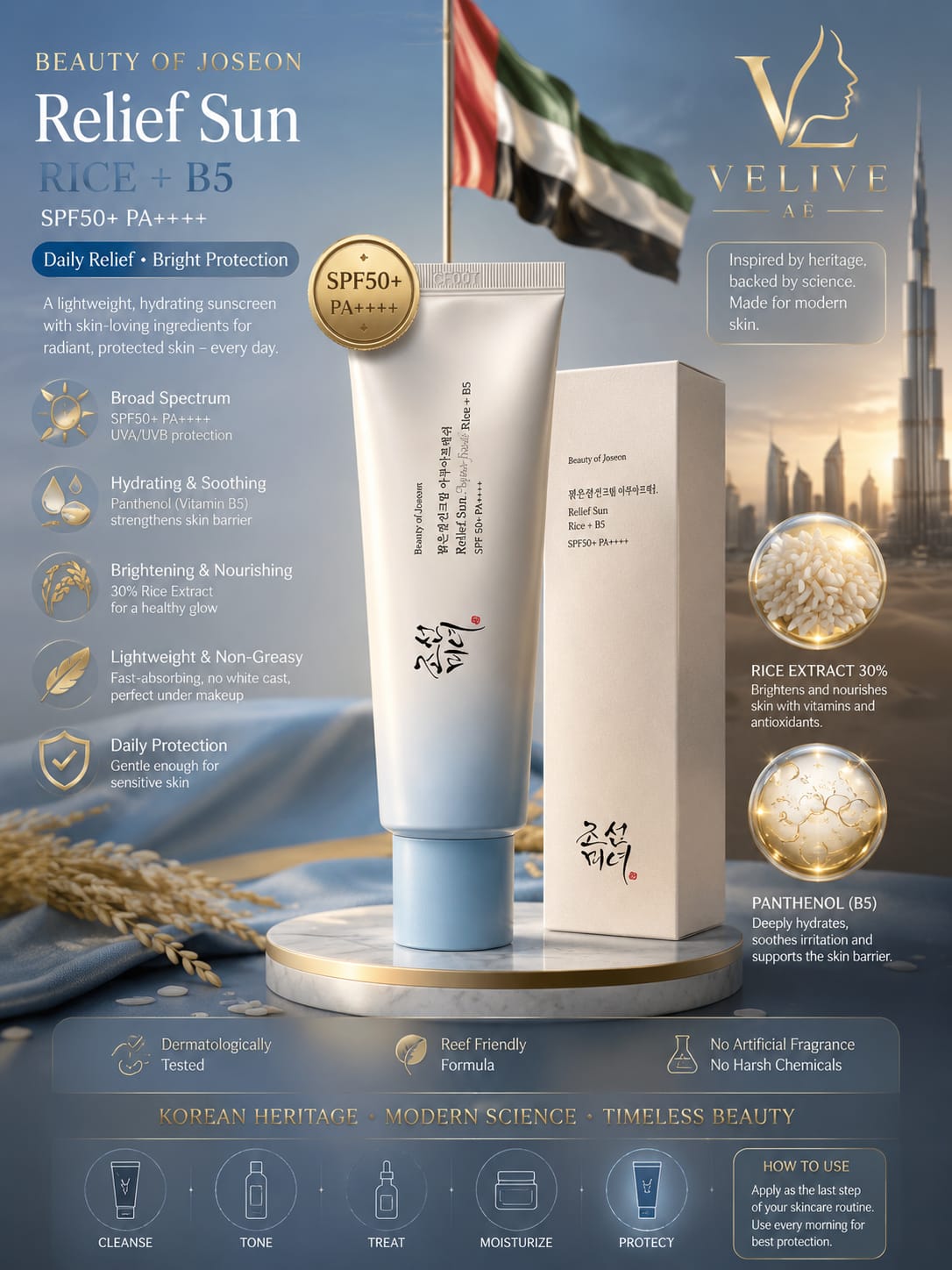 Beauty of Joseon Relief Sun Aqua-Fresh: Rice + B5 SPF50+ PA++++