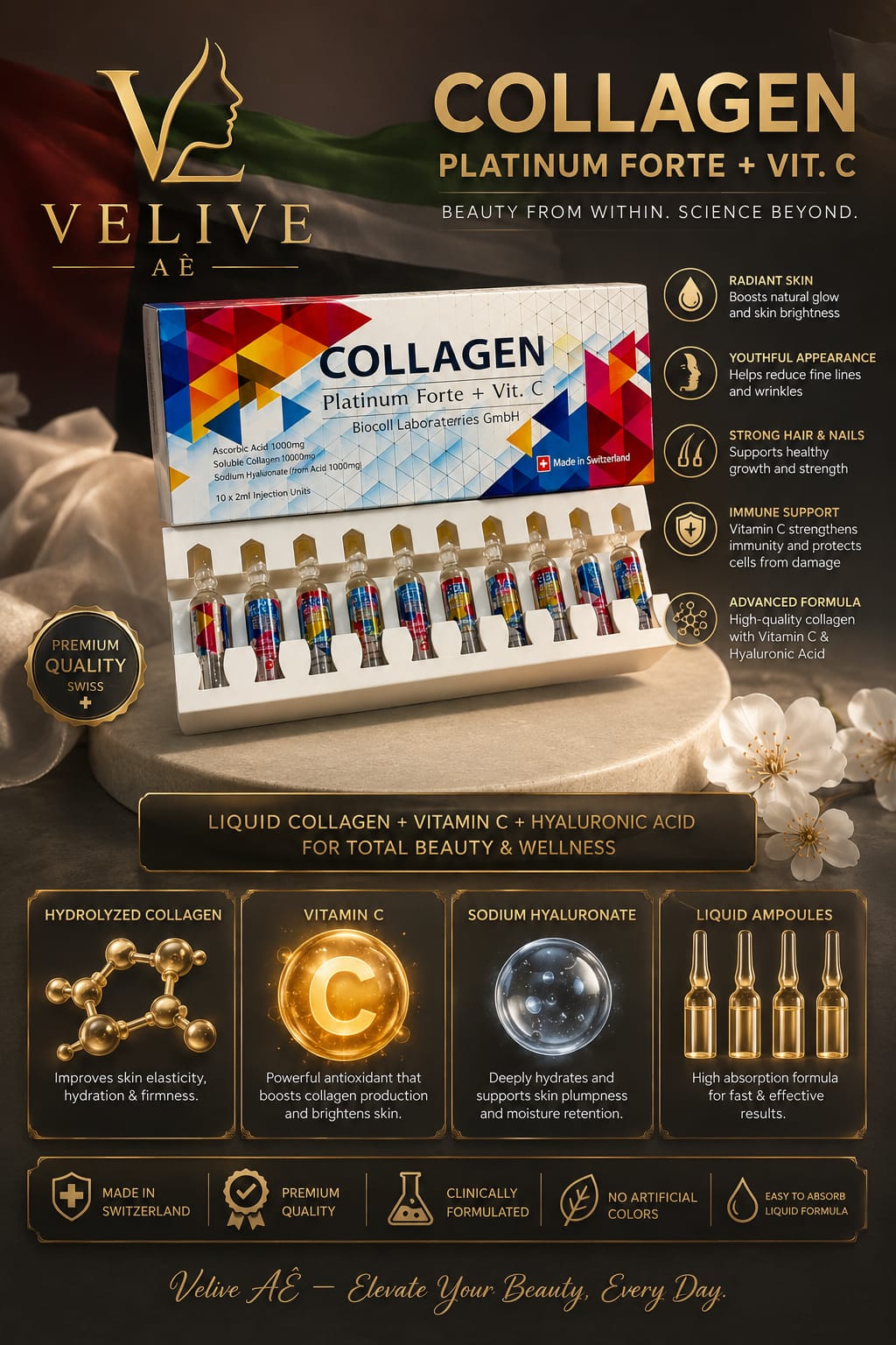 COLLAGEN PLATINUM FORTE + VIT C BIOCELL