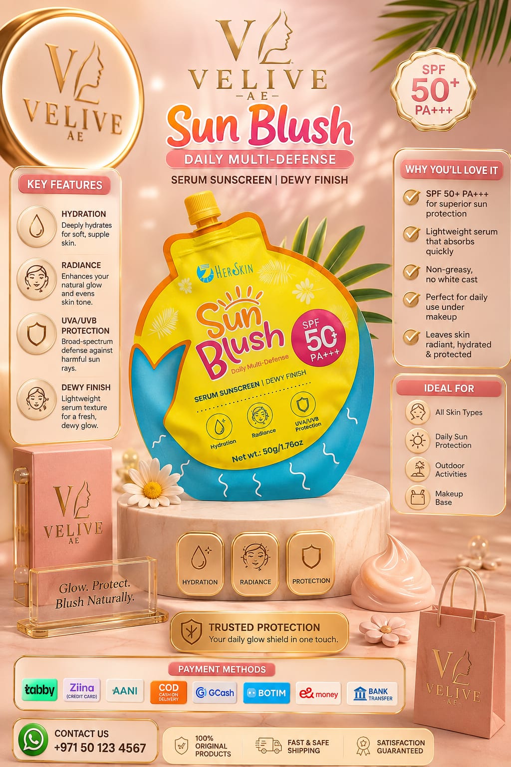 HERSKIN SUNBLUSH SPF50