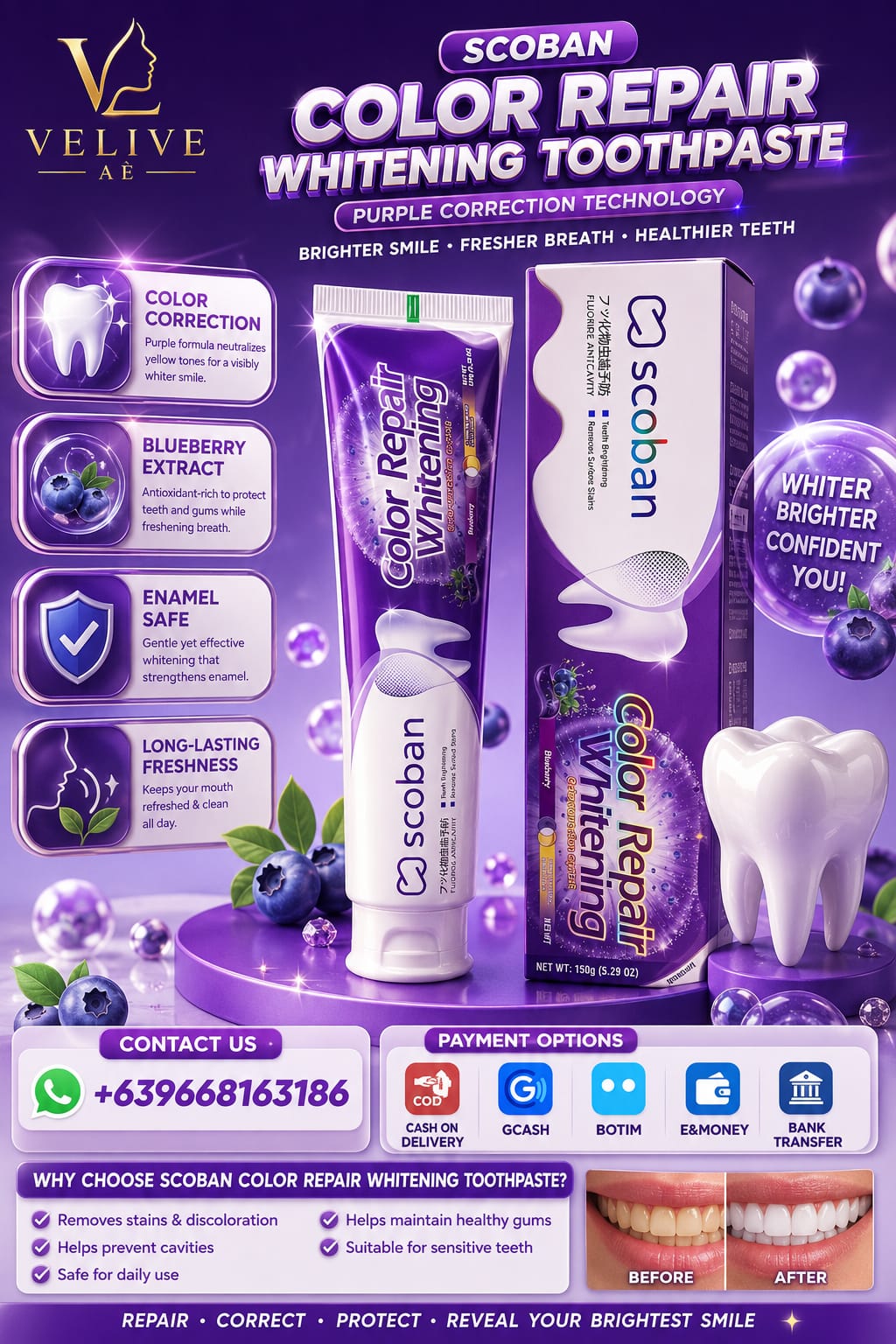 SCOBAN PURPLE TOOTHPASTE