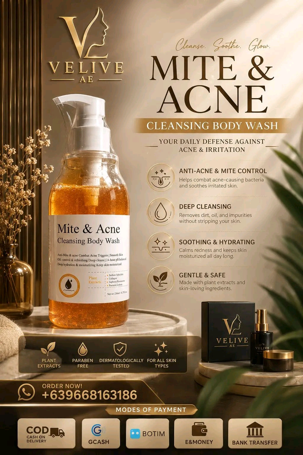 MITE & ACNE CLEANSING BODY WASH