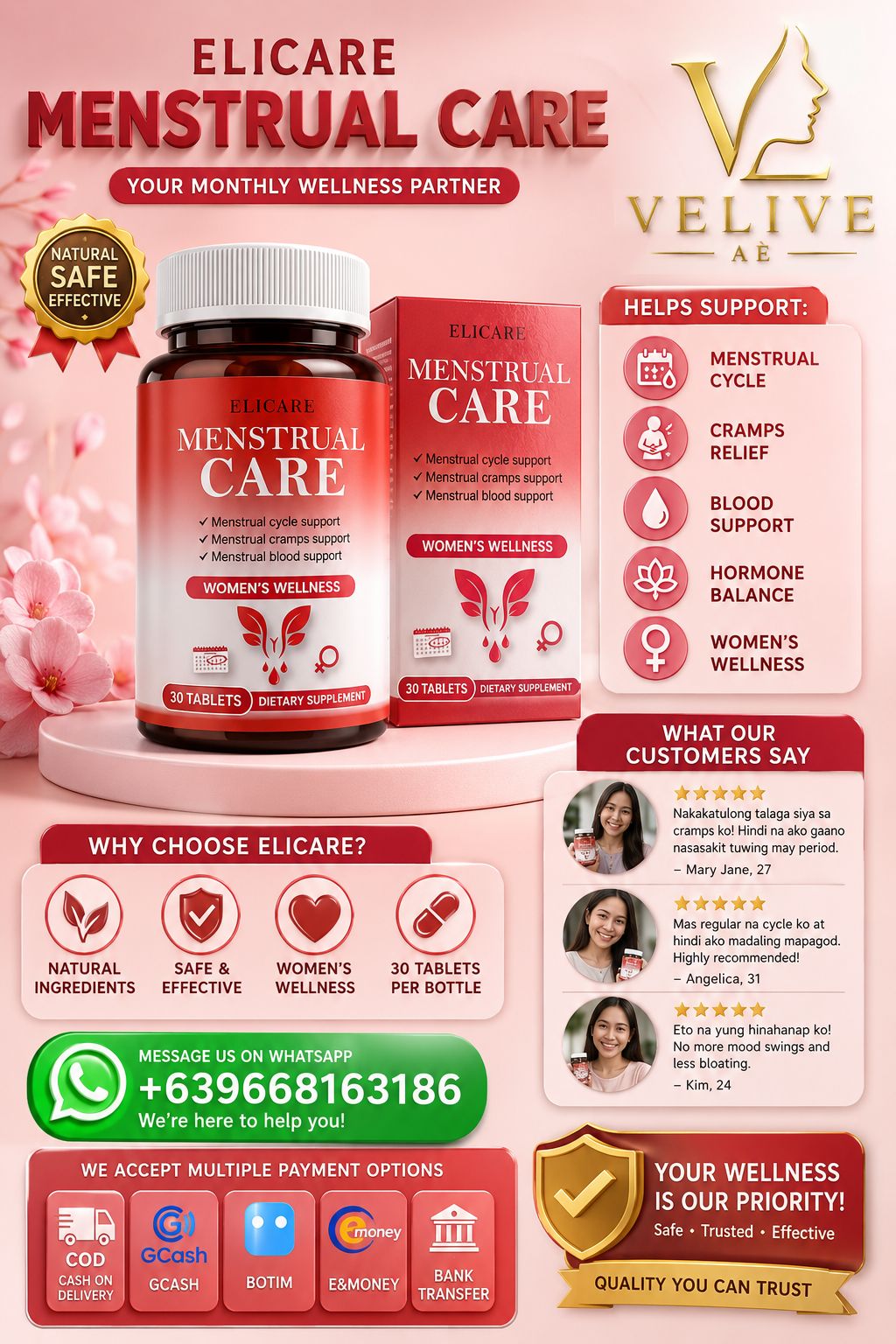 ELICARE MENSTRUAL CARE💊