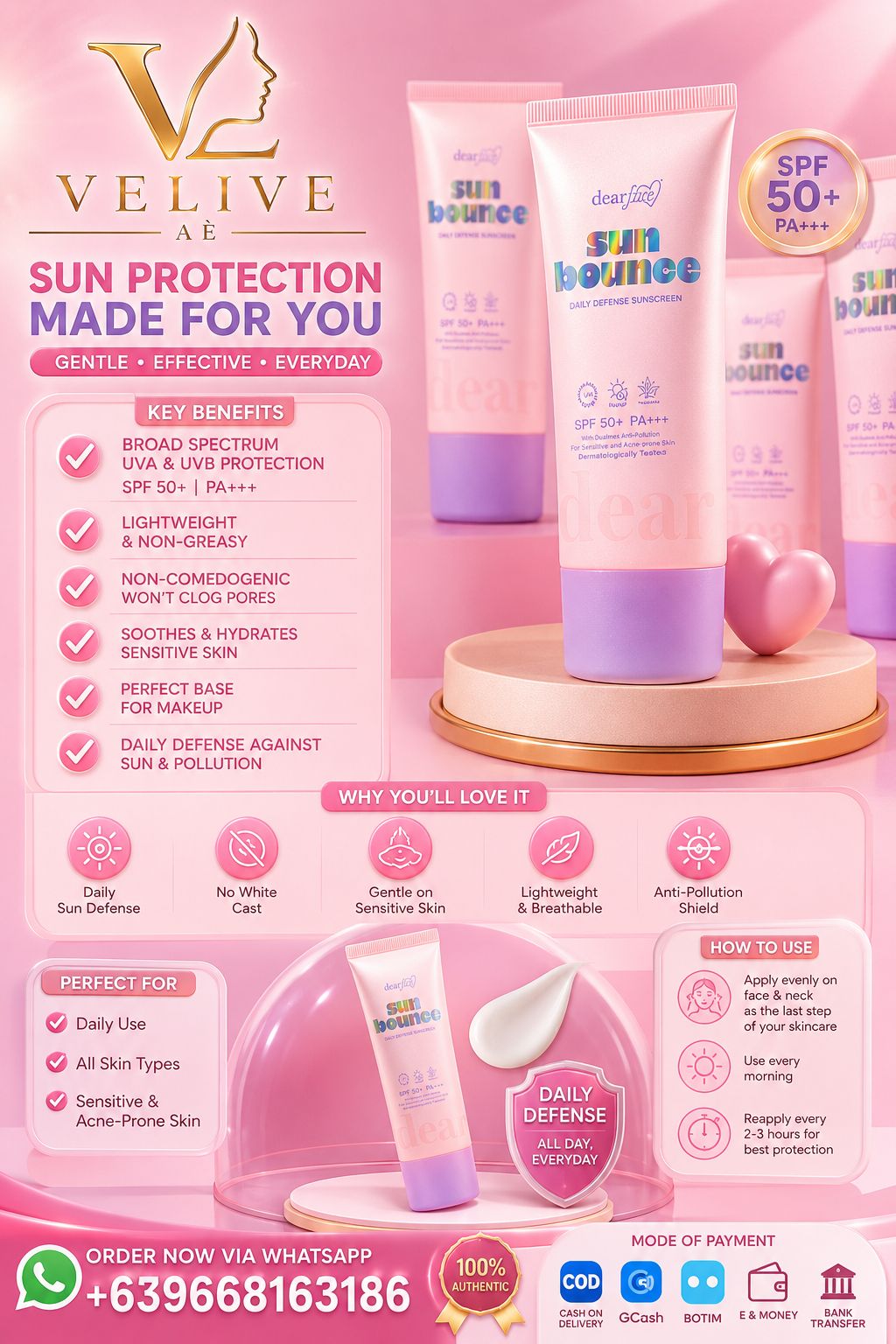 DEARFACE SUNBOUNCE SUNSCREEN