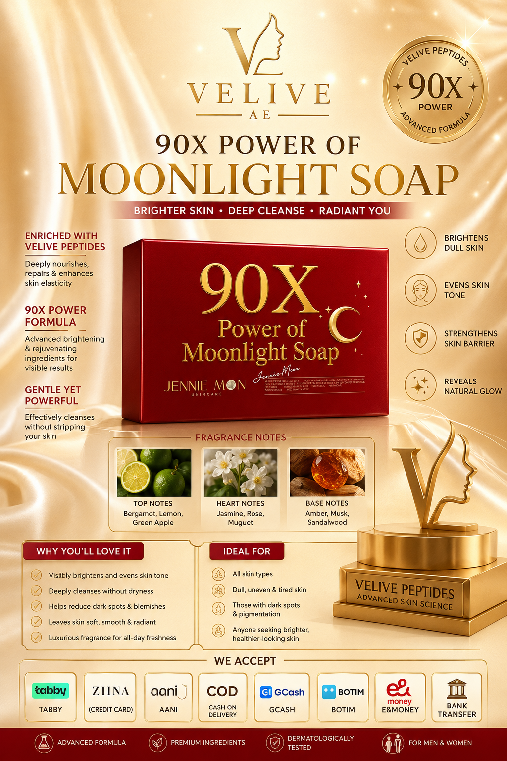 JENNIE MOON 90X POWER OF MOONLIGHT SOAP🇨🇷
