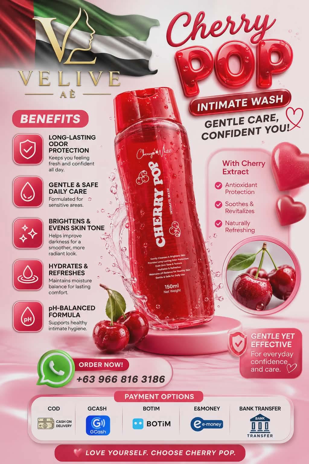 CHERRY WHITE - CHERRY POP INTIMATE WASH