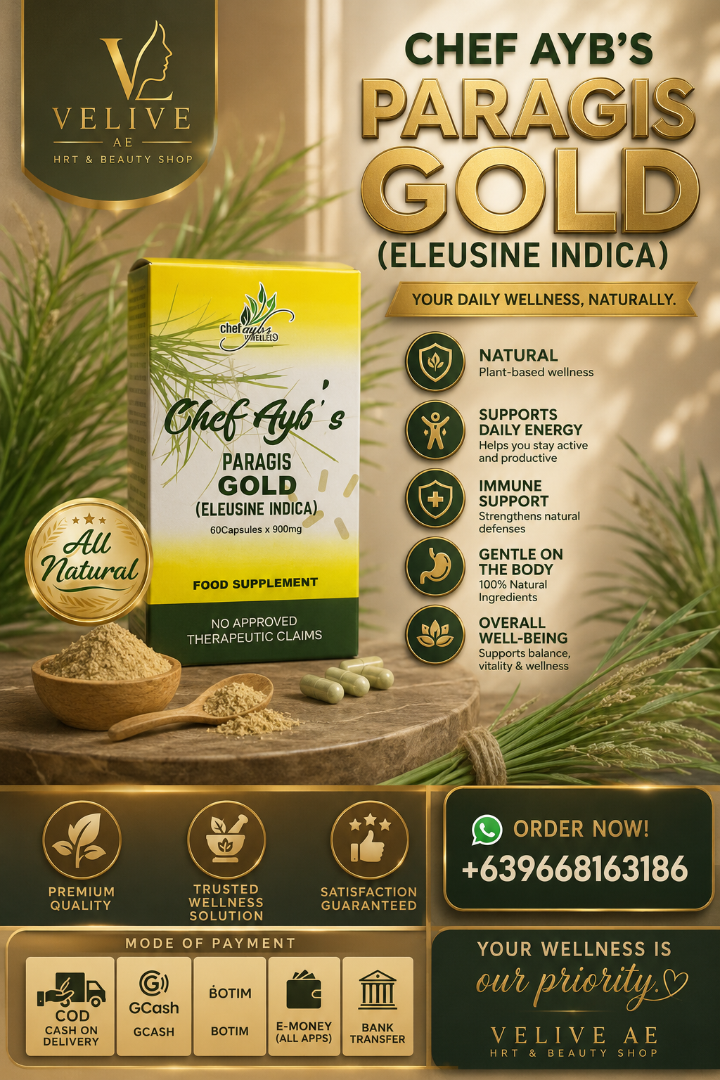 CHEF AYB'S PARAGIS GOLD