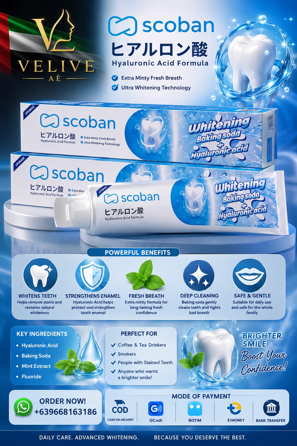 SCOBAN WHITENING TOOTHPASTE