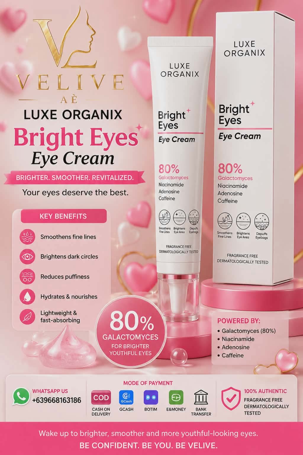 LUXE ORGANIX BRIGHT EYES EYE CREAM