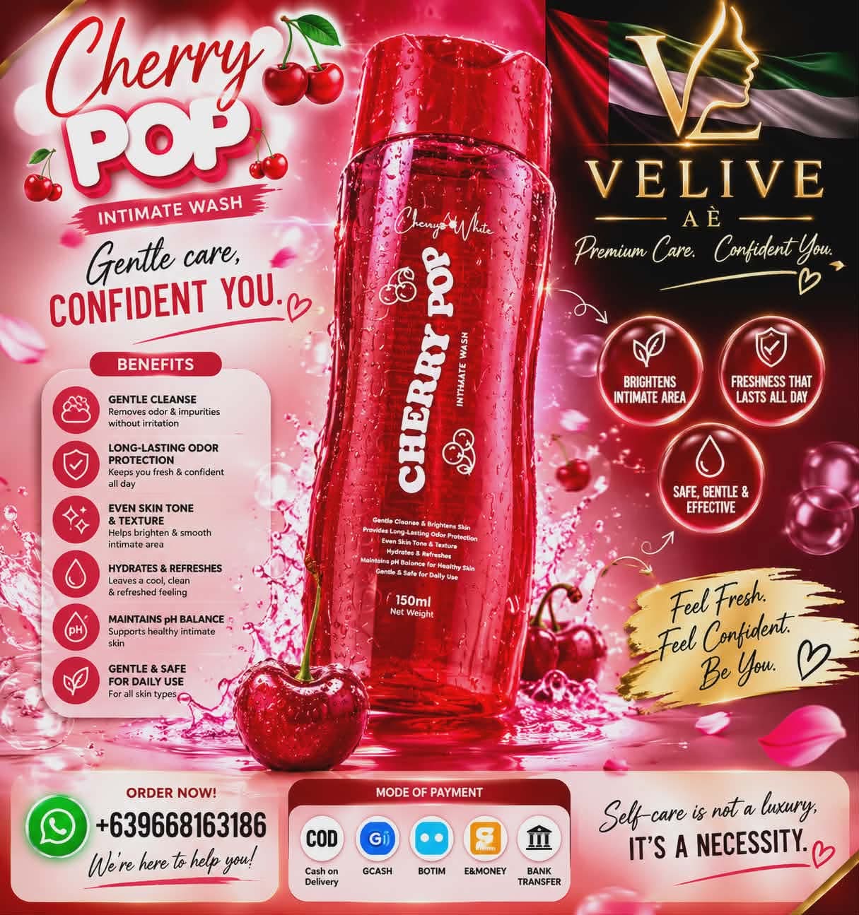 CHERRY WHITE - CHERRY POP INTIMATE WASH