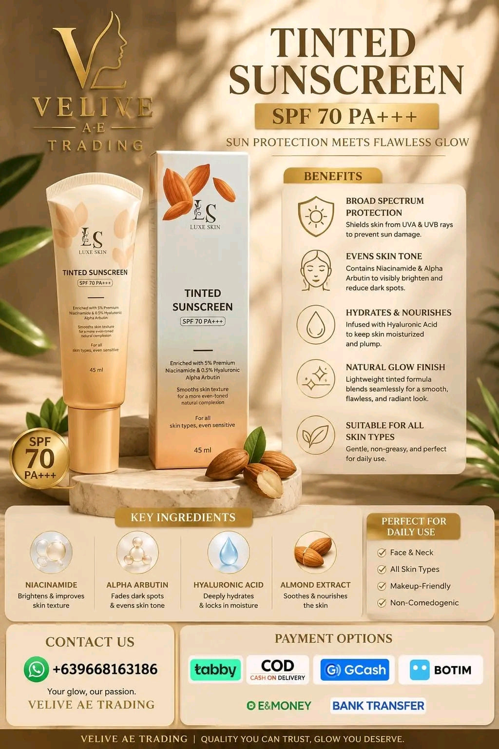 LUXE SKIN TINTED SUNSCREEN