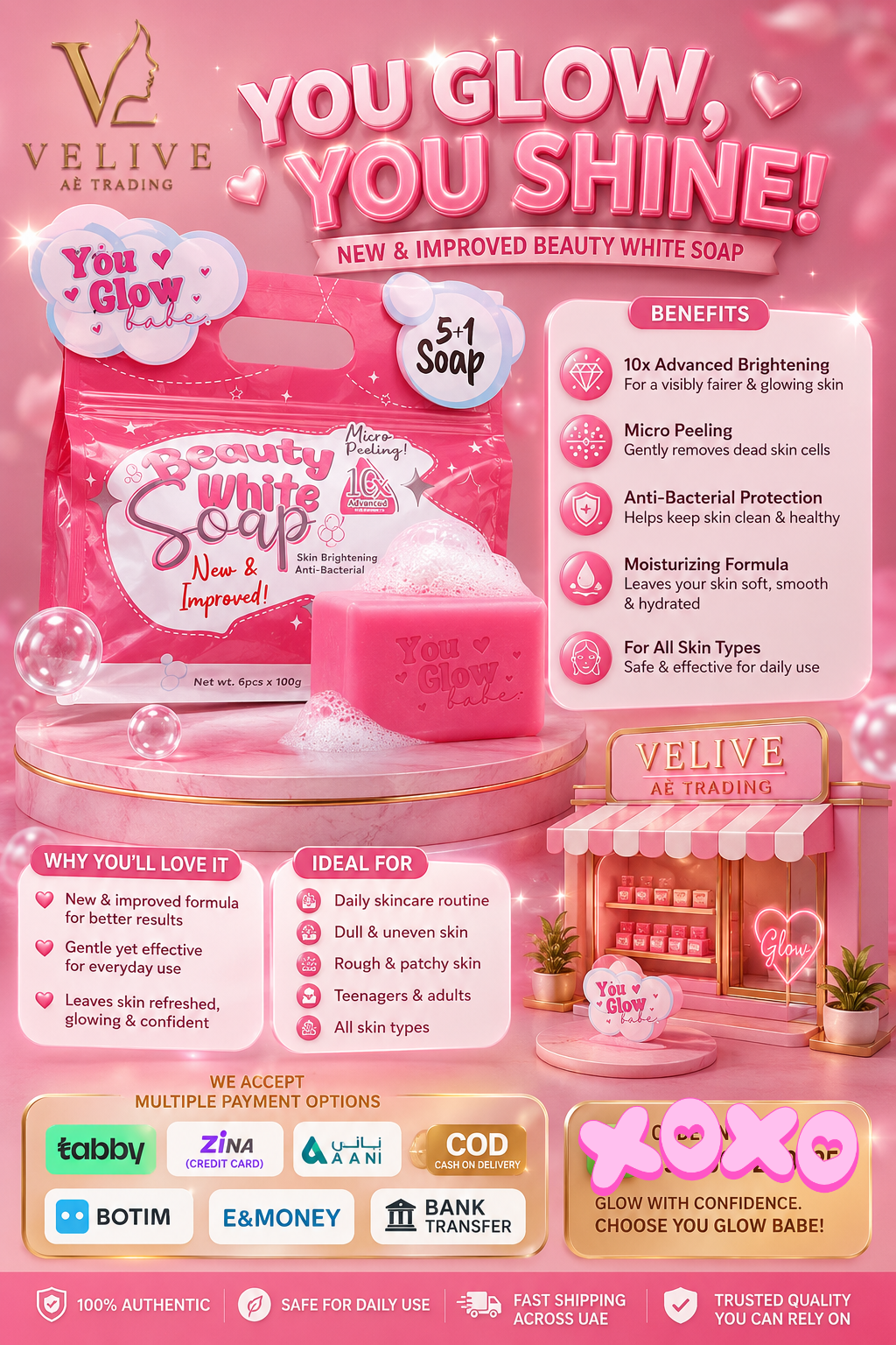 YOU GLOW BABE 5+1 SOAP