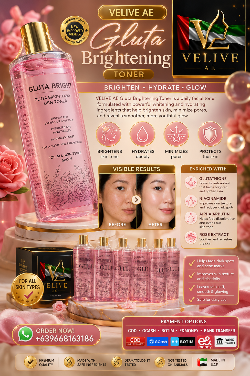 BRYG GLUTA TONER 500ML